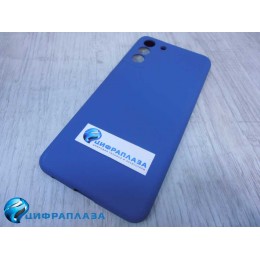 Чехол силиконовый Samsung S21 Plus Silicone Cover синий