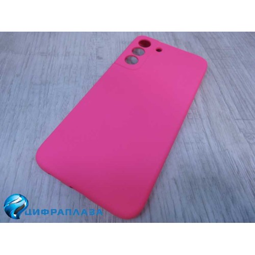 Чехол силиконовый Samsung S22 Plus Silicone Cover фуксия