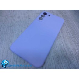 Чехол силиконовый Samsung S22 Plus Silicone Cover голубой