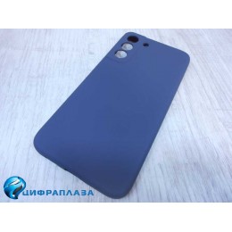 Чехол силиконовый Samsung S22 Plus Silicone Cover темно-синий