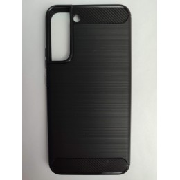 Чехол силиконовый Samsung S22 Plus со вставками карбон черный