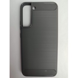 Чехол силиконовый Samsung S22 Plus со вставками карбон серый