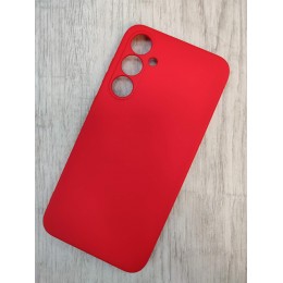 Чехол силиконовый Samsung S23 FE Silicone Cover Nano 2mm красный