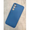 Чехол силиконовый Samsung S23 FE Silicone Cover Nano 2mm темно-синий