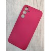 Чехол силиконовый Samsung S23 FE Silicone Cover Nano 2mm вишневый