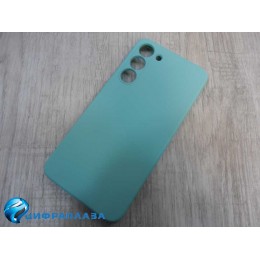 Чехол силиконовый Samsung S23 Plus Silicone Cover Nano 2mm бирюзовый