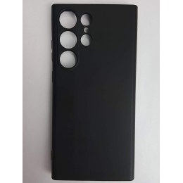 Чехол силиконовый Samsung S23 Ultra Silicone Cover без лого черный