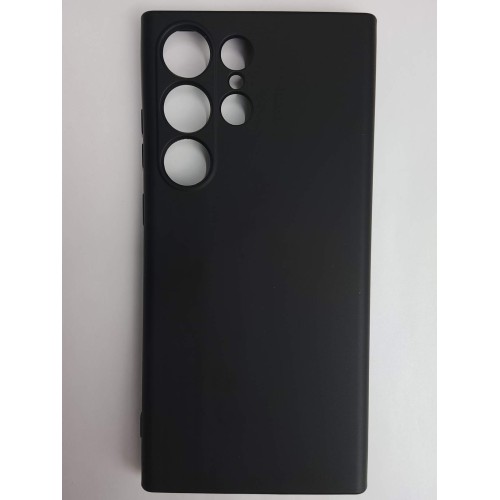Чехол силиконовый Samsung S23 Ultra Silicone Cover без лого черный