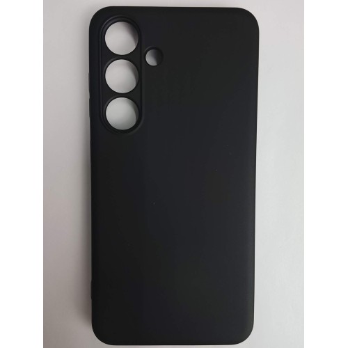 Чехол силиконовый Samsung S24 Silicone Cover без лого черный