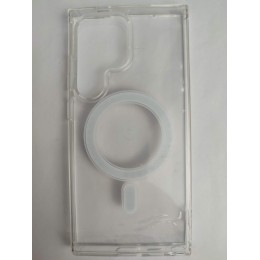 Чехол силиконовый Samsung S24 Ultra Magsafe прозрачный