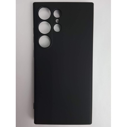 Чехол силиконовый Samsung S24 Ultra Silicone Cover без лого черный