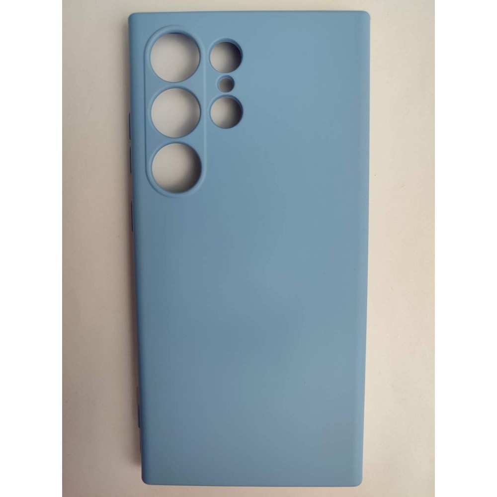 Чехол силиконовый Samsung S24 Ultra Silicone Cover Nano голубой