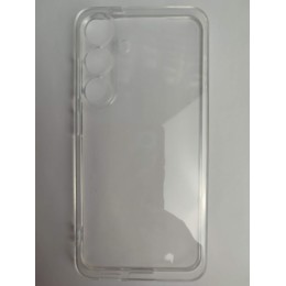 Чехол силиконовый Samsung S25 прозрачный с защитой камеры 