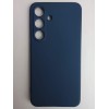 Чехол силиконовый Samsung S25 Silicone Cover без лого синий
