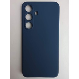 Чехол силиконовый Samsung S25 Silicone Cover без лого синий