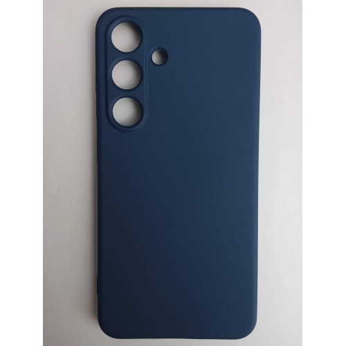 Чехол силиконовый Samsung S25 Silicone Cover без лого синий