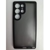 Чехол силиконовый Samsung S25 Ultra матовый с окантовкой черный