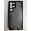 Чехол силиконовый Samsung S25 Ultra матовый с окантовкой черный