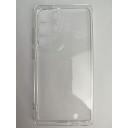 Чехол силиконовый Samsung S25 Ultra прозрачный с защитой камеры 