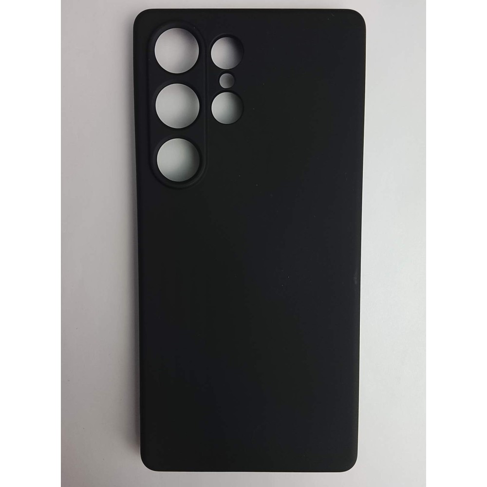 Чехол силиконовый Samsung S25 Ultra Silicone Cover без лого черный