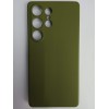 Чехол силиконовый Samsung S25 Ultra Silicone Cover без лого хаки