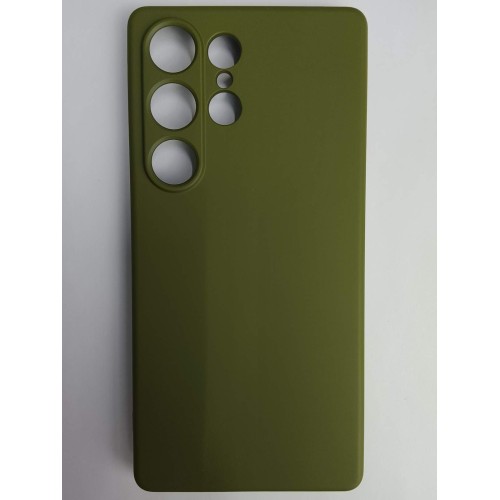Чехол силиконовый Samsung S25 Ultra Silicone Cover без лого хаки