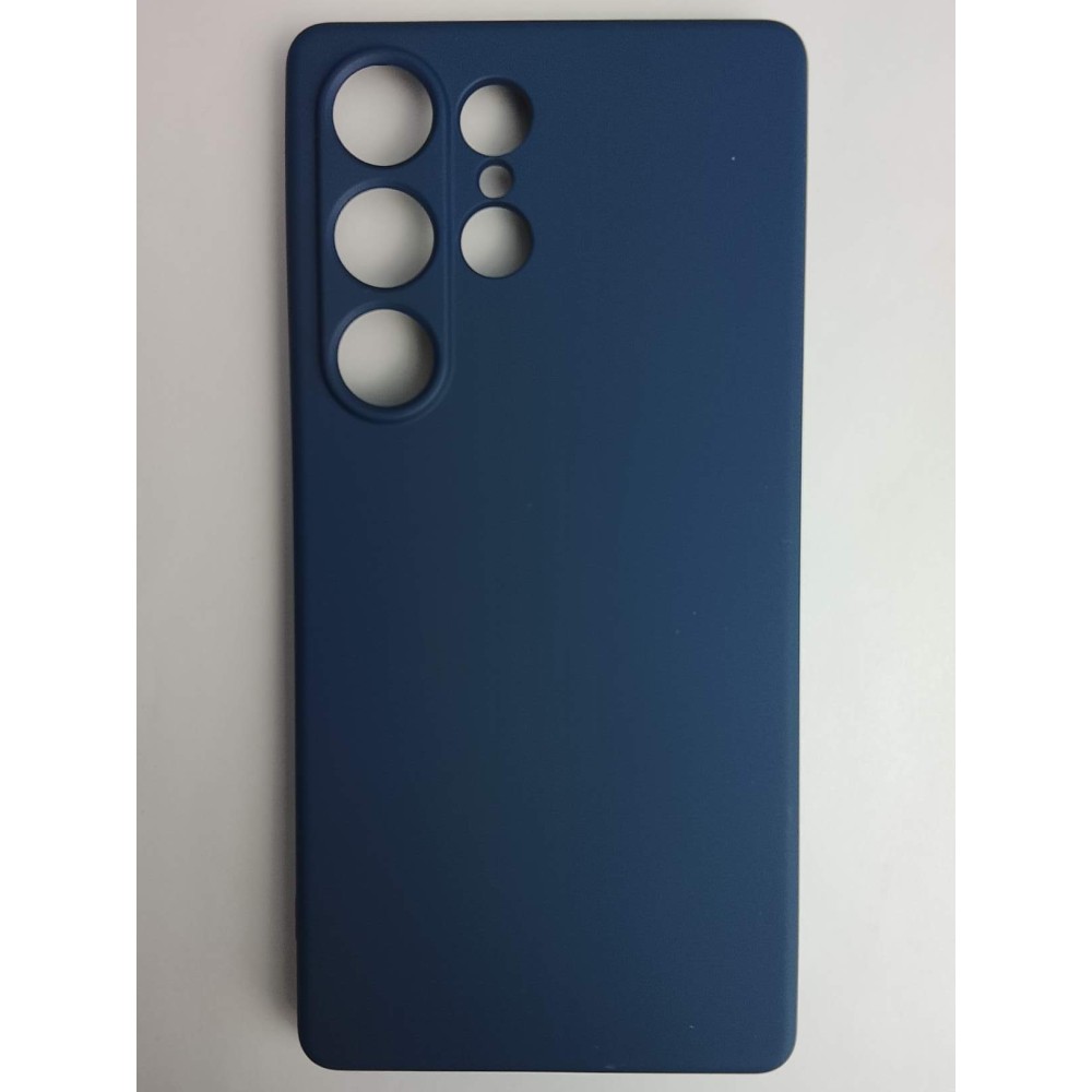 Чехол силиконовый Samsung S25 Ultra Silicone Cover без лого синий