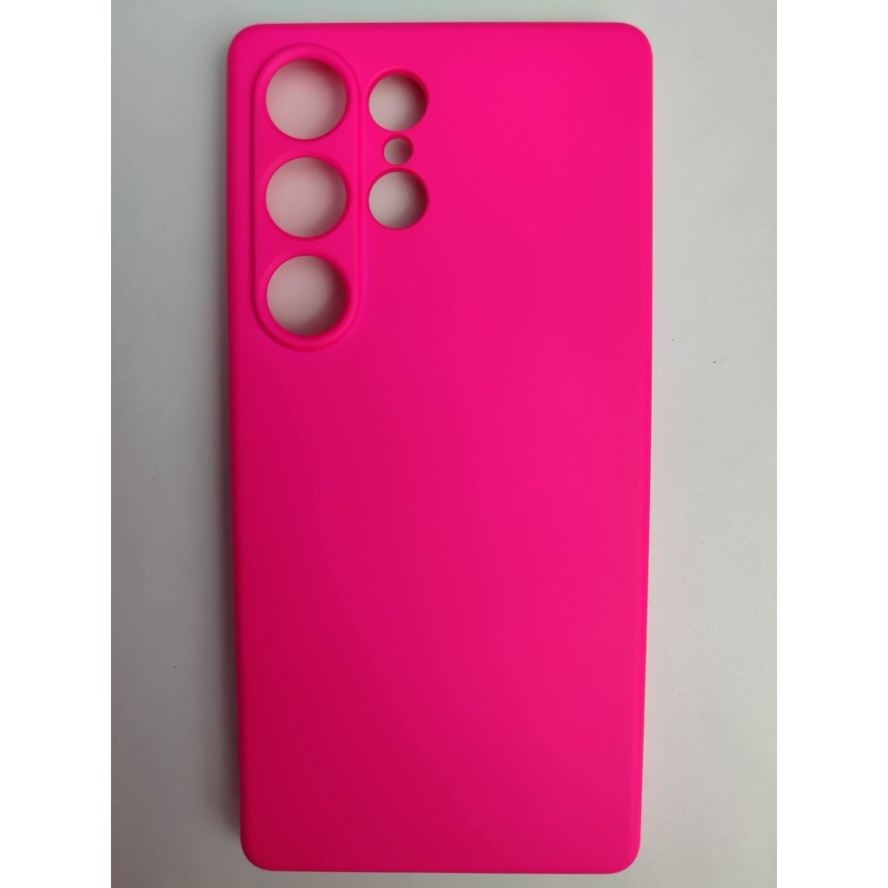 Чехол силиконовый Samsung S25 Ultra Silicone Cover Nano фуксия