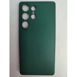 Чехол силиконовый Samsung S25 Ultra Silicone Cover Nano темно-зеленый
