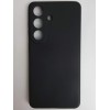 Чехол силиконовый Samsung S26 матовый с защитой камеры черный