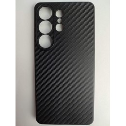 Чехол силиконовый Samsung S26 Ultra карбон черный