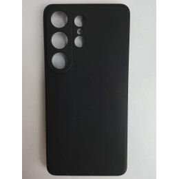 Чехол силиконовый Samsung S26 Ultra матовый с защитой камеры черный