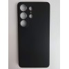 Чехол силиконовый Samsung S26 Ultra матовый с защитой камеры черный