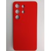 Чехол силиконовый Samsung S26 Ultra Silicone Cover без лого красный
