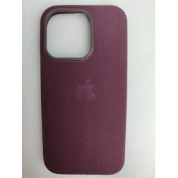 Чехол силиконовый Silicone Case MagSafe ORG iPhone 15 Pro Max с анимацией бархатный бордовый
