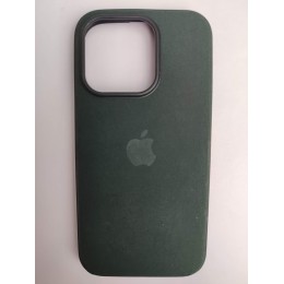 Чехол силиконовый Silicone Case MagSafe ORG iPhone 15 Pro Max с анимацией бархатный темно-зе