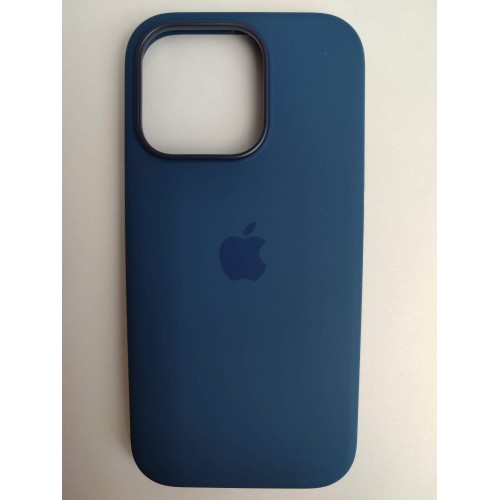 Чехол силиконовый Silicone Case MagSafe ORG iPhone 15 Pro Max темно-синий