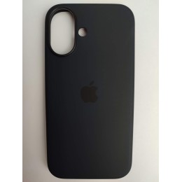 Чехол силиконовый Silicone Case MagSafe ORG iPhone 16 черный