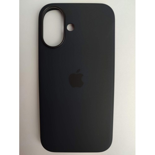 Чехол силиконовый Silicone Case MagSafe ORG iPhone 16 черный
