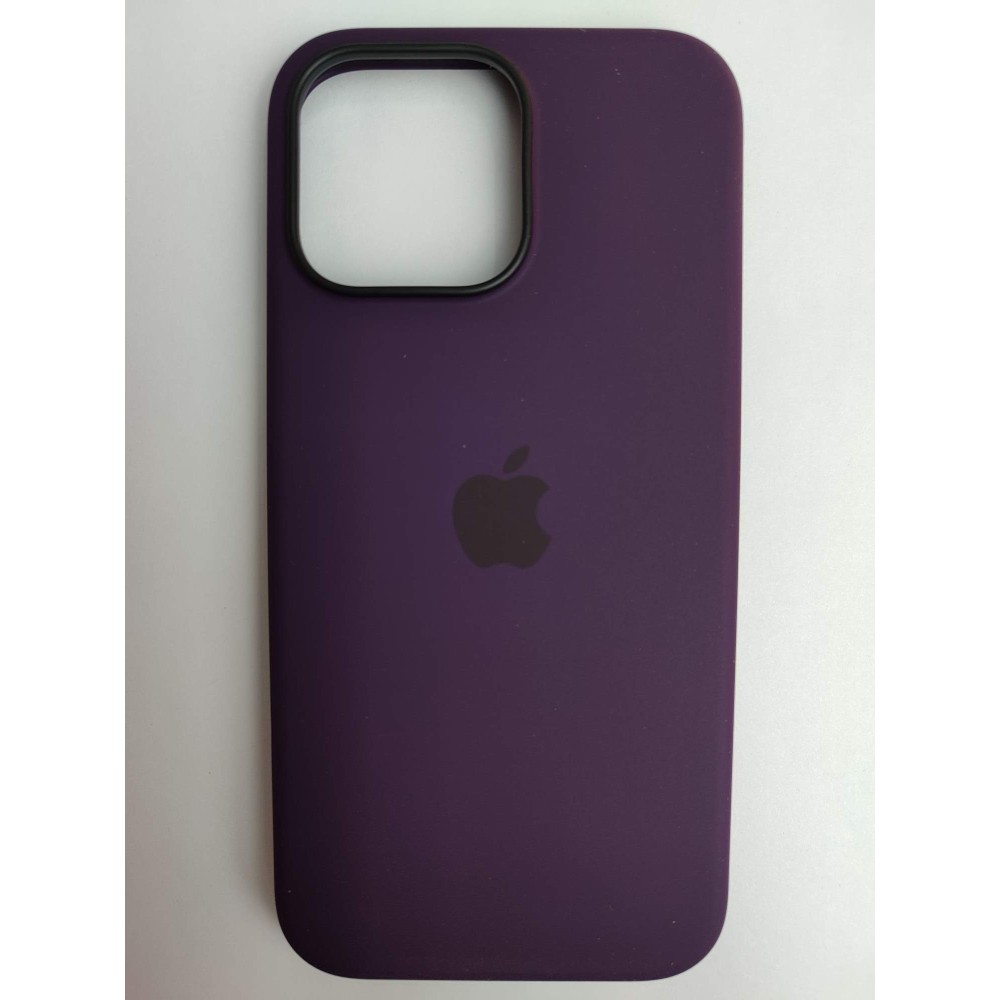 Чехол силиконовый Silicone Case MagSafe ORG iPhone 16 Pro Max темно-бордовый