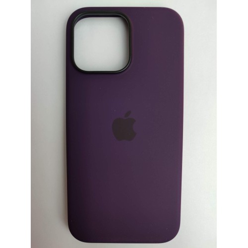 Чехол силиконовый Silicone Case MagSafe ORG iPhone 16 Pro Max темно-бордовый