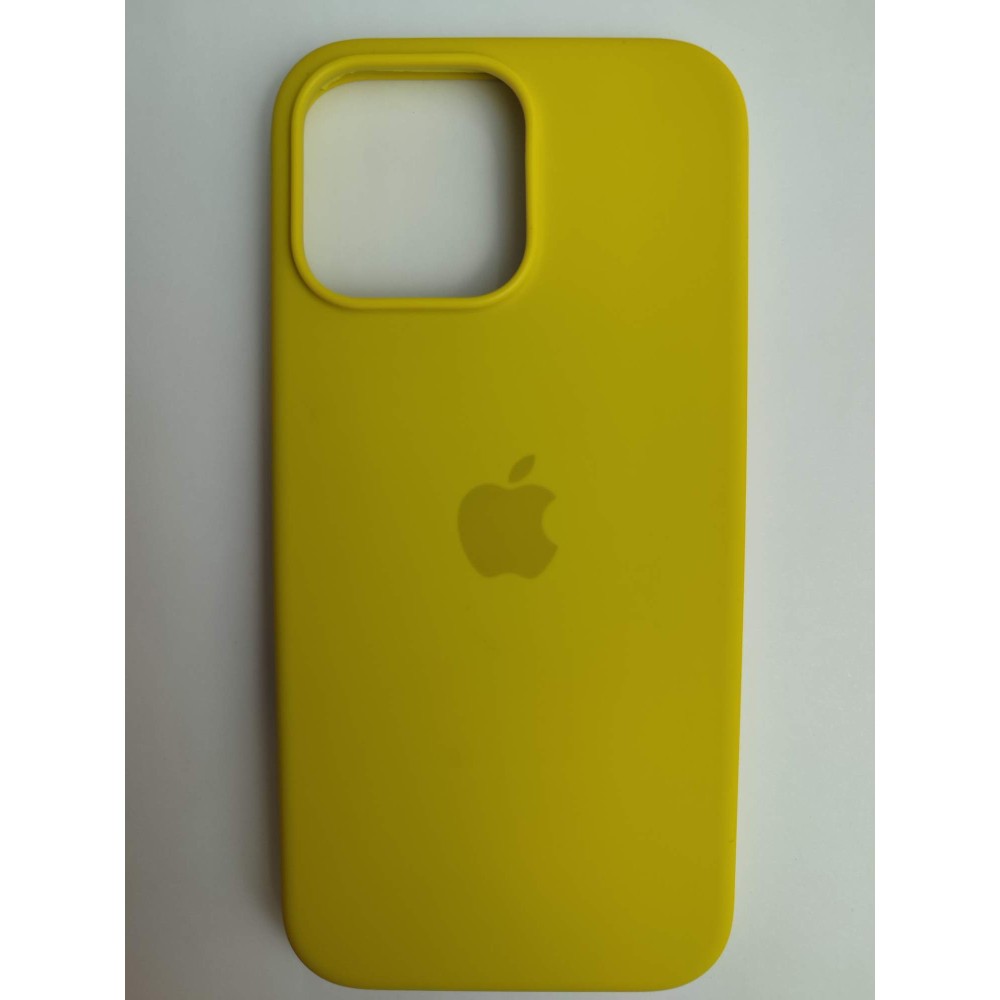 Чехол силиконовый Silicone Case MagSafe ORG iPhone 16 Pro Max желтый