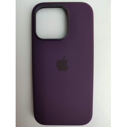 Чехол силиконовый Silicone Case MagSafe ORG iPhone 16 Pro темно-бордовый
