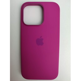 Чехол силиконовый Silicone Case MagSafe ORG iPhone 16 Pro темно-розовый