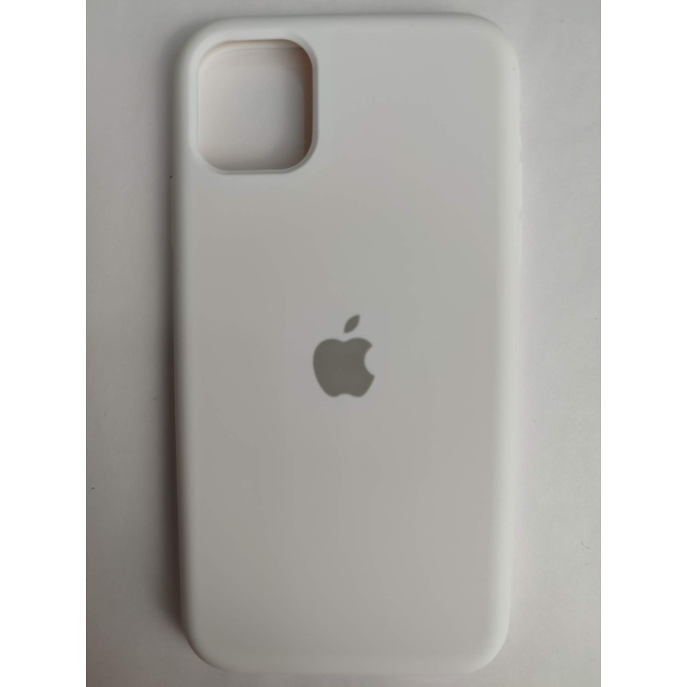Чехол силиконовый Silicone Case ORG iPhone 11 (полная защита) белый (01)