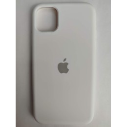 Чехол силиконовый Silicone Case ORG iPhone 11 (полная защита) белый (01)
