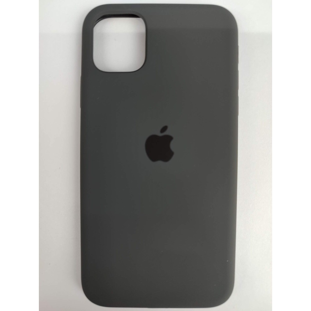 Чехол силиконовый Silicone Case ORG iPhone 11 (полная защита) графит (25)