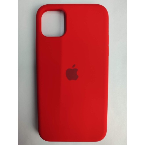 Чехол силиконовый Silicone Case ORG iPhone 11 (полная защита) красный