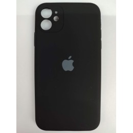Чехол силиконовый Silicone Case ORG iPhone 11 (защита камеры) черный (01)