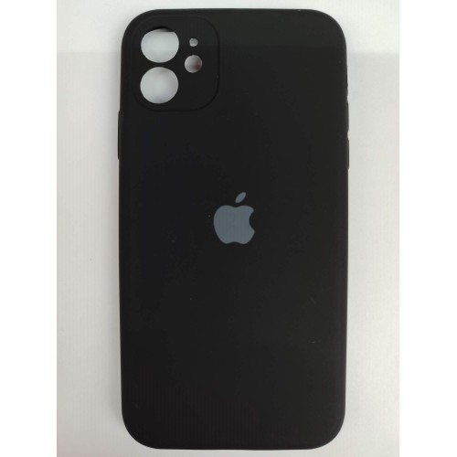 Чехол силиконовый Silicone Case ORG iPhone 11 (защита камеры) черный (01)